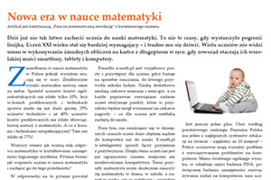 Gazeta Wyborcza, Festiwal Matematyki, e-math