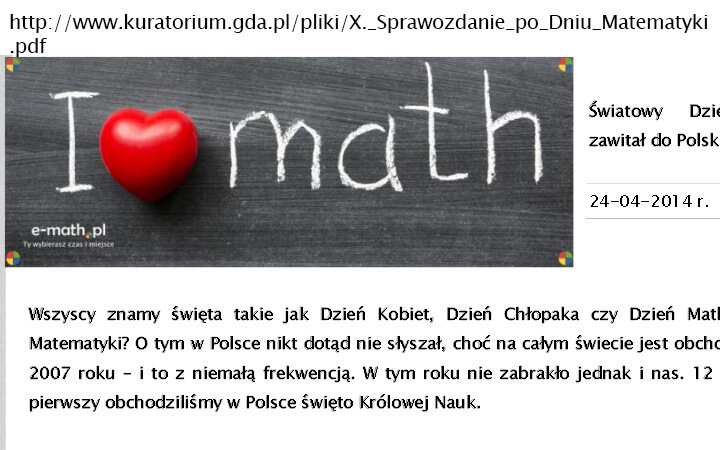 matura, matematyka, jak zdać, Dzień Matematyki 2013